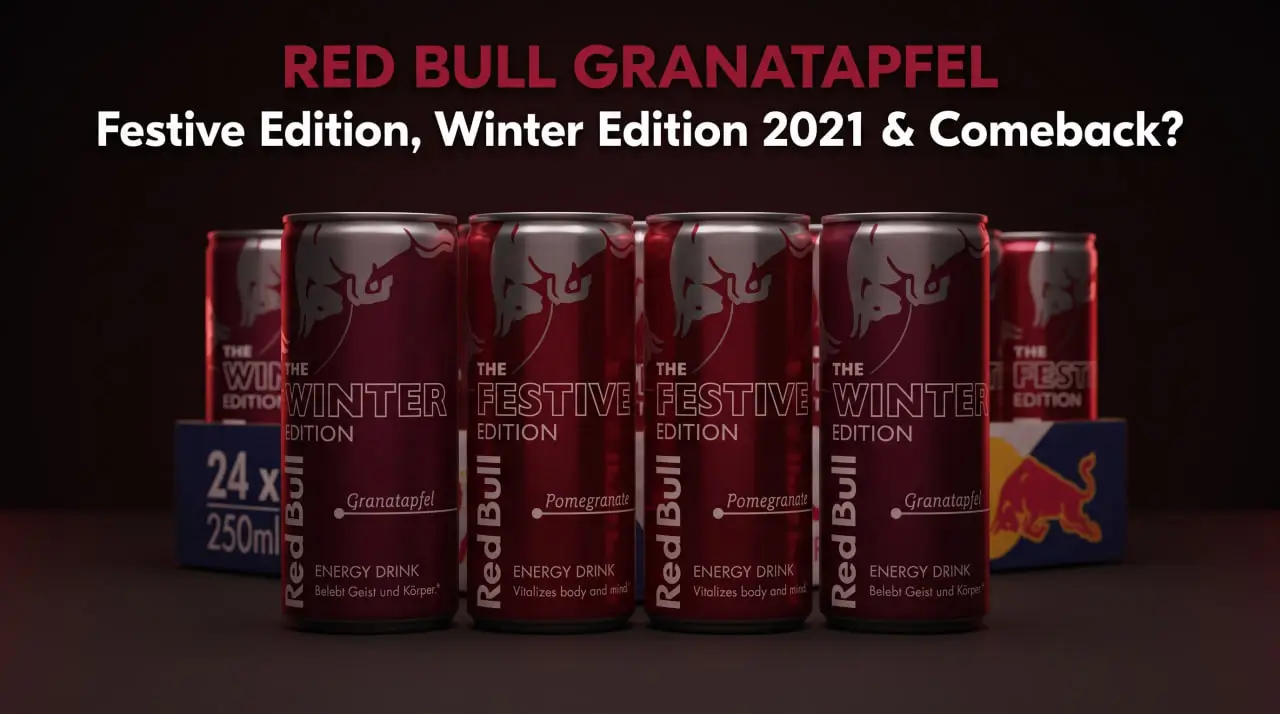 Dunkelrote Red Bull Dose mit Granatapfel-Geschmack aus der Festive Edition 2025